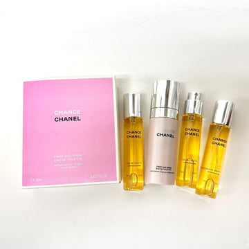 CHANEL CHANCE EDT 3 IN 1 SET 3X20ML WITH PURSE SPRAY