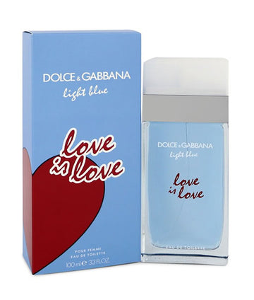 DOLCE & GABBANA LIGHT BLUE LOVE IS LOVE POUR FEMME EDT 100ML LIMITED EDITION