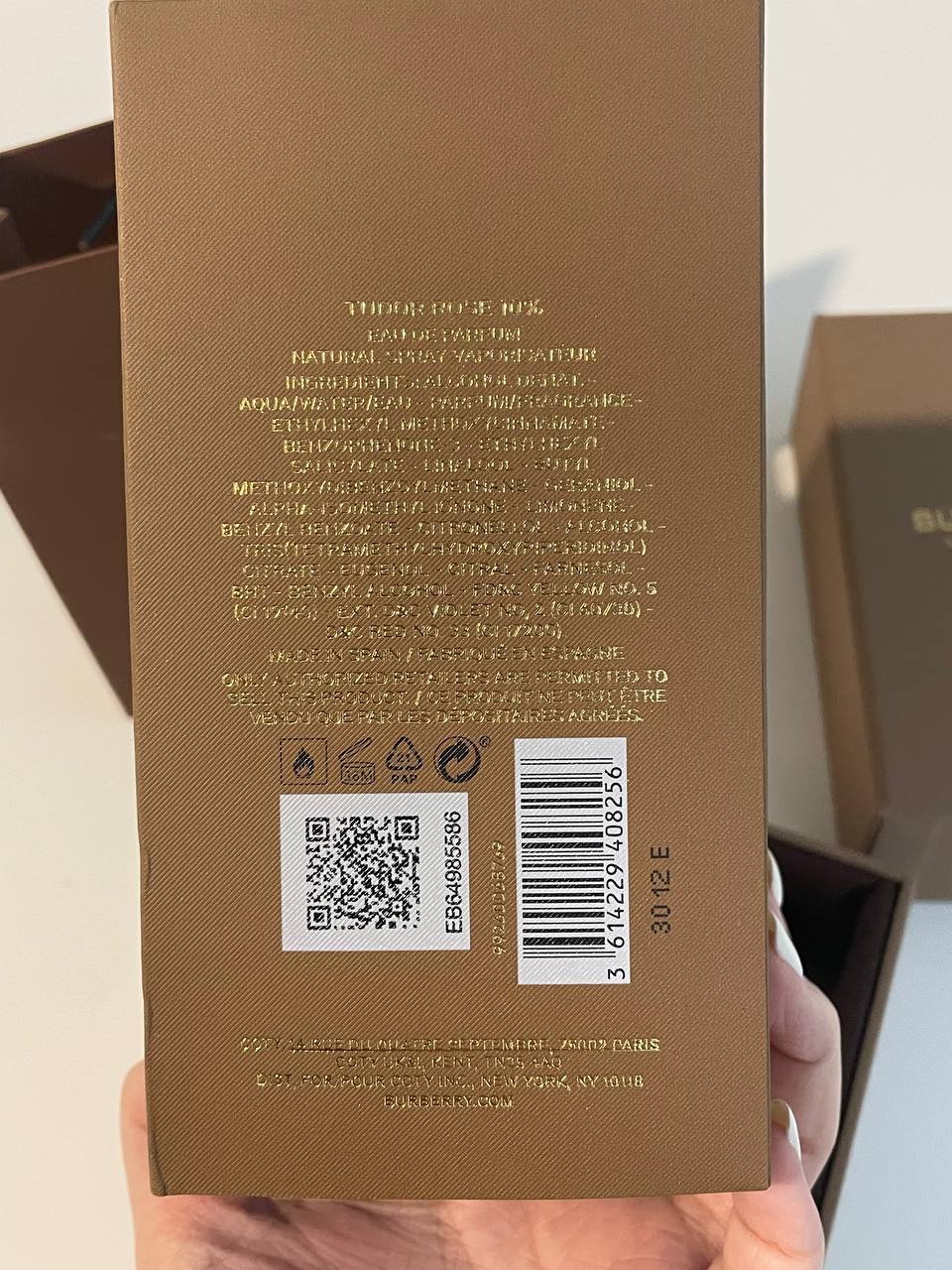 BURBERRY TUDOR ROSE EDP 100ML (WPB)