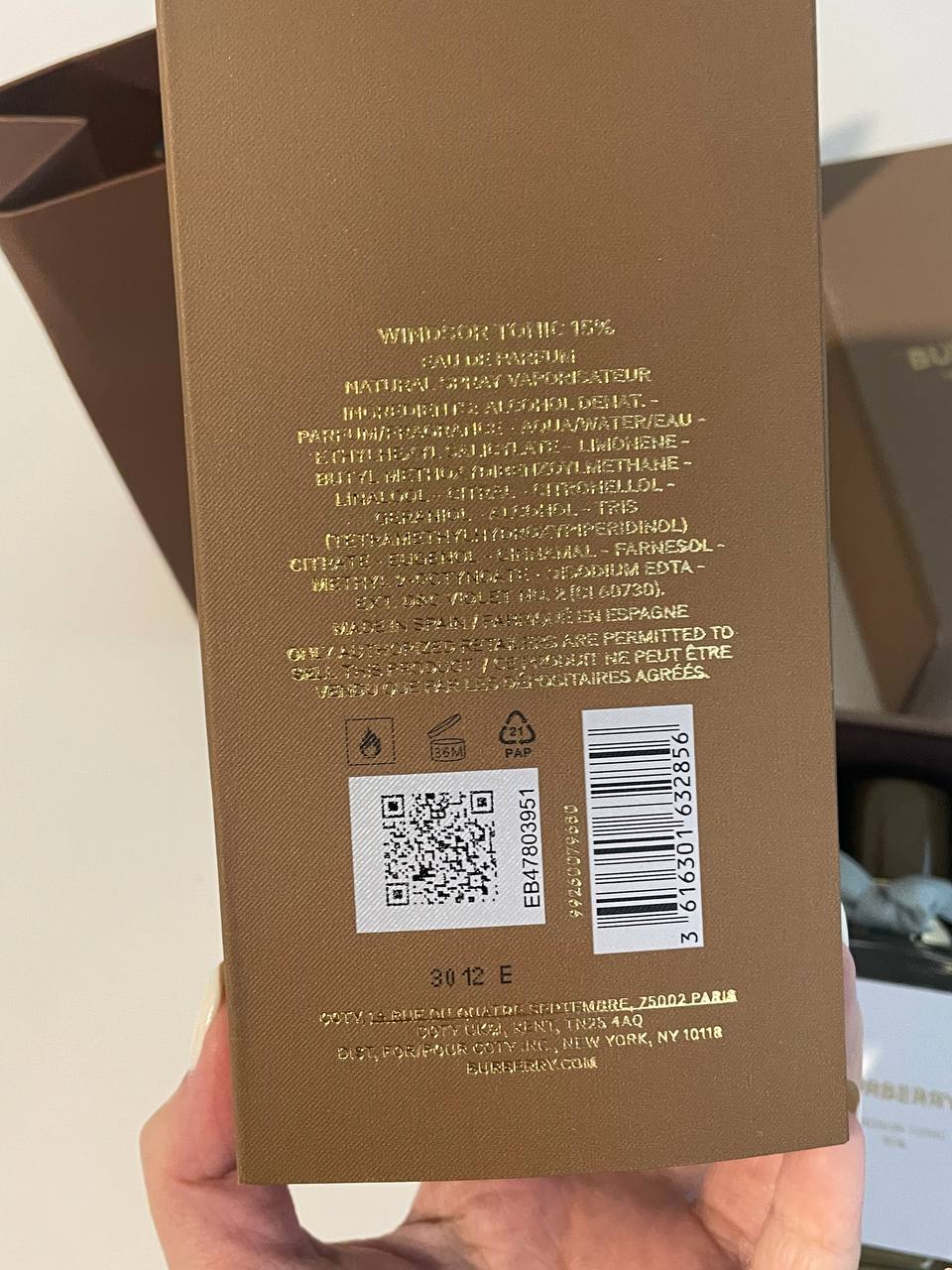 BURBERRY LONDON ENGLAND WINDSOR TONIC 15% EDP 100ML