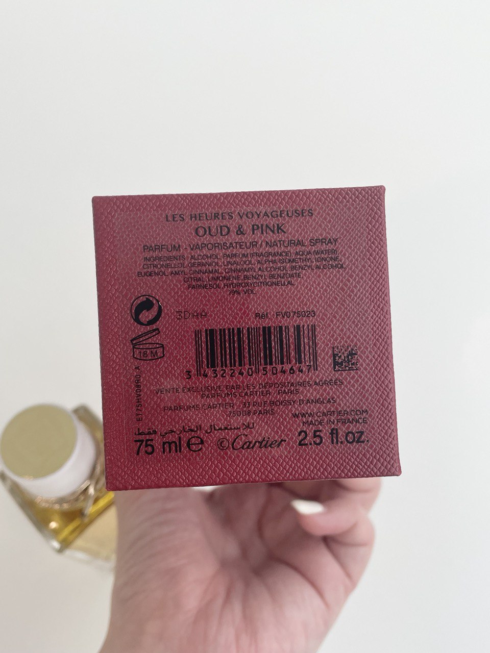 CARTIER OUD & PINK 75ML
