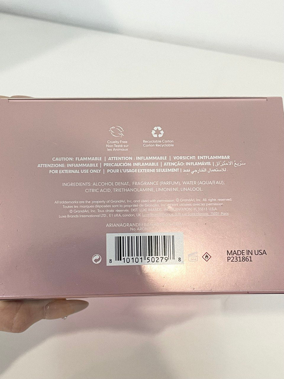 ARIANA GRANDE CLOUD PINK EDP 100ML