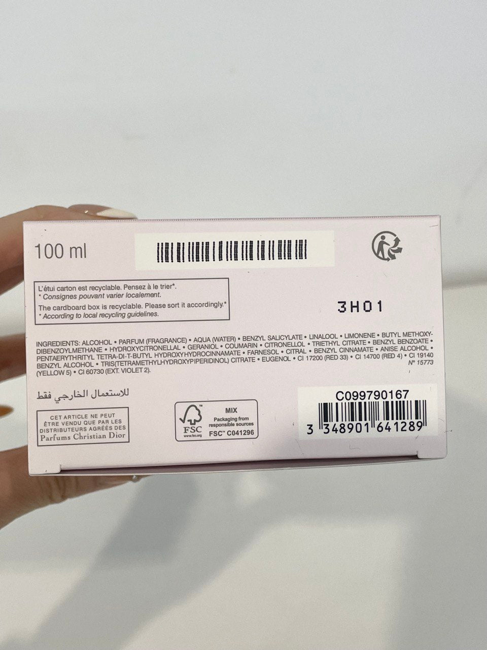 MISS DIOR EDP 100ML (PINK RIBBON)