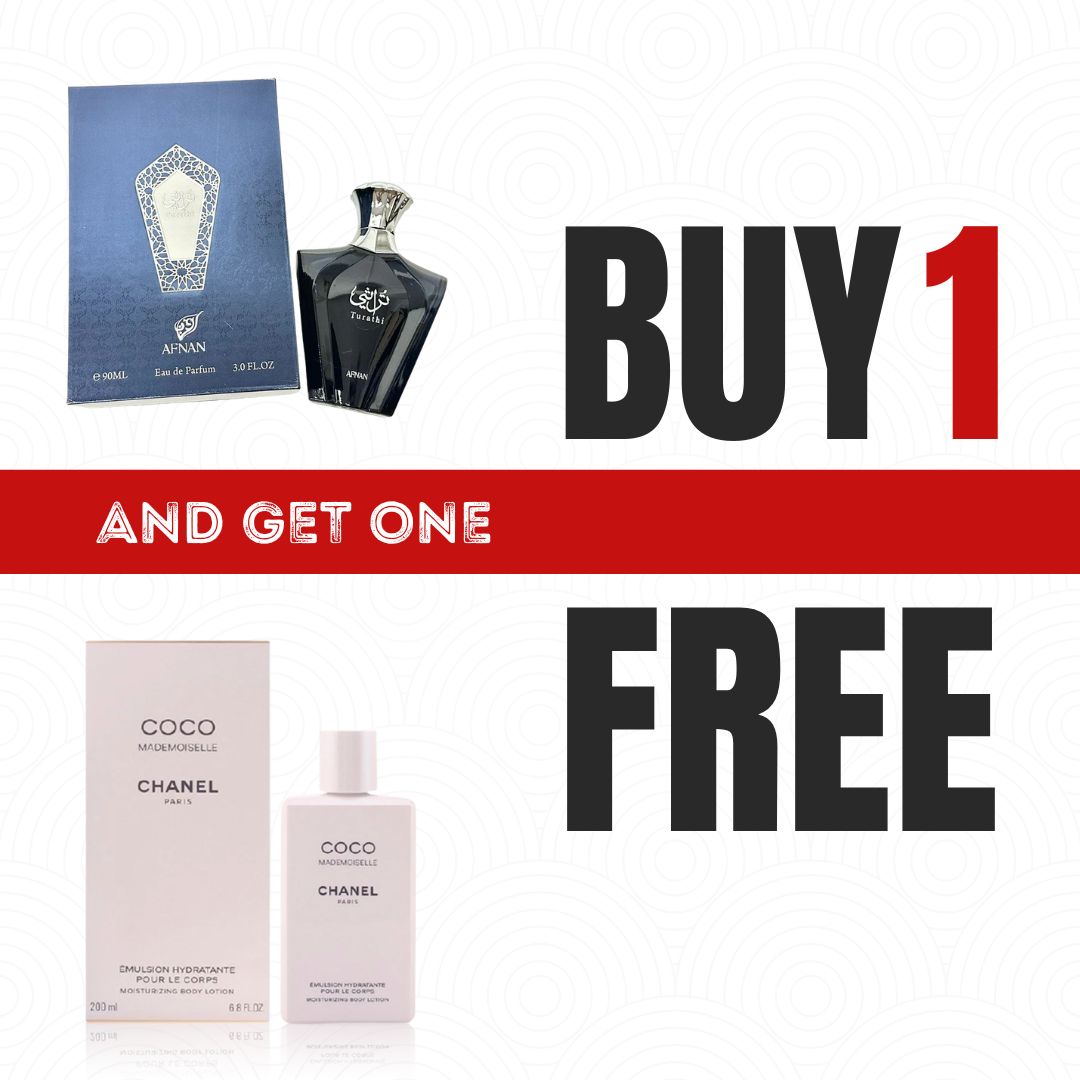 Buy Turathi Blue Afnan 90ML Get CHANEL COCO MADEMOISELLE FREE