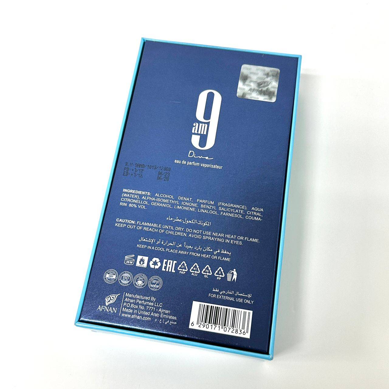 AFNAN 9AM DIVE EDP 100ML