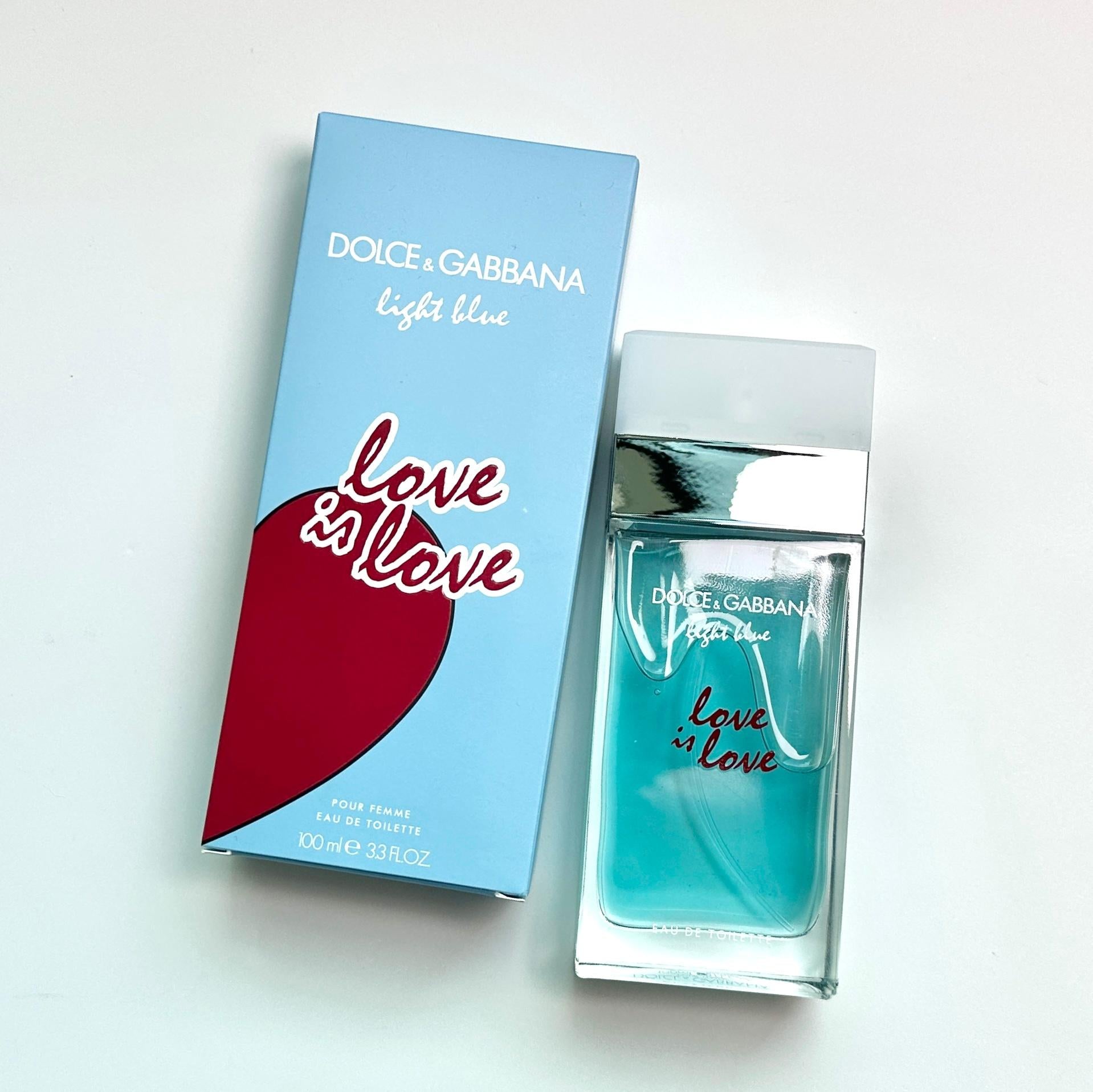 DOLCE & GABBANA LIGHT BLUE LOVE IS LOVE POUR FEMME EDT 100ML LIMITED EDITION