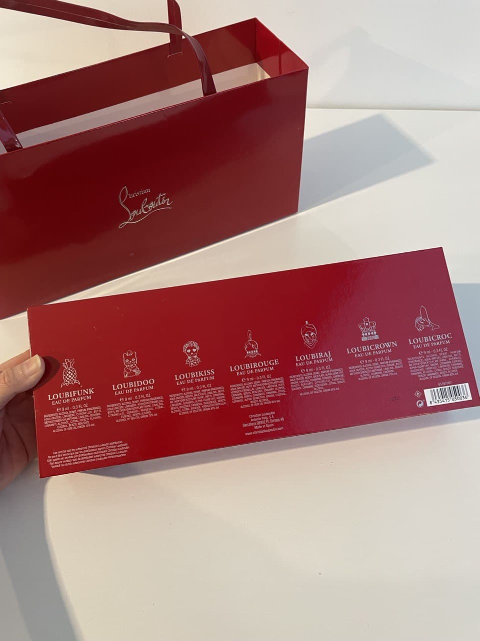CHRISTIAN LOUBOUTIN 7in1 (7x9ML) WITH PAPER BAG SET