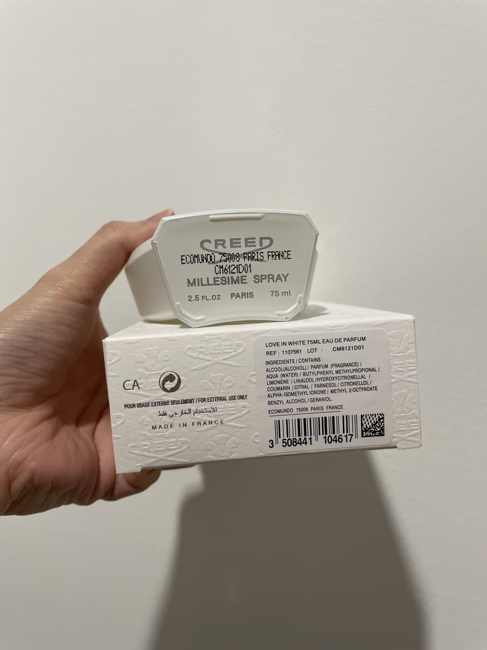 CREED LOVE IN WHITE 75ML