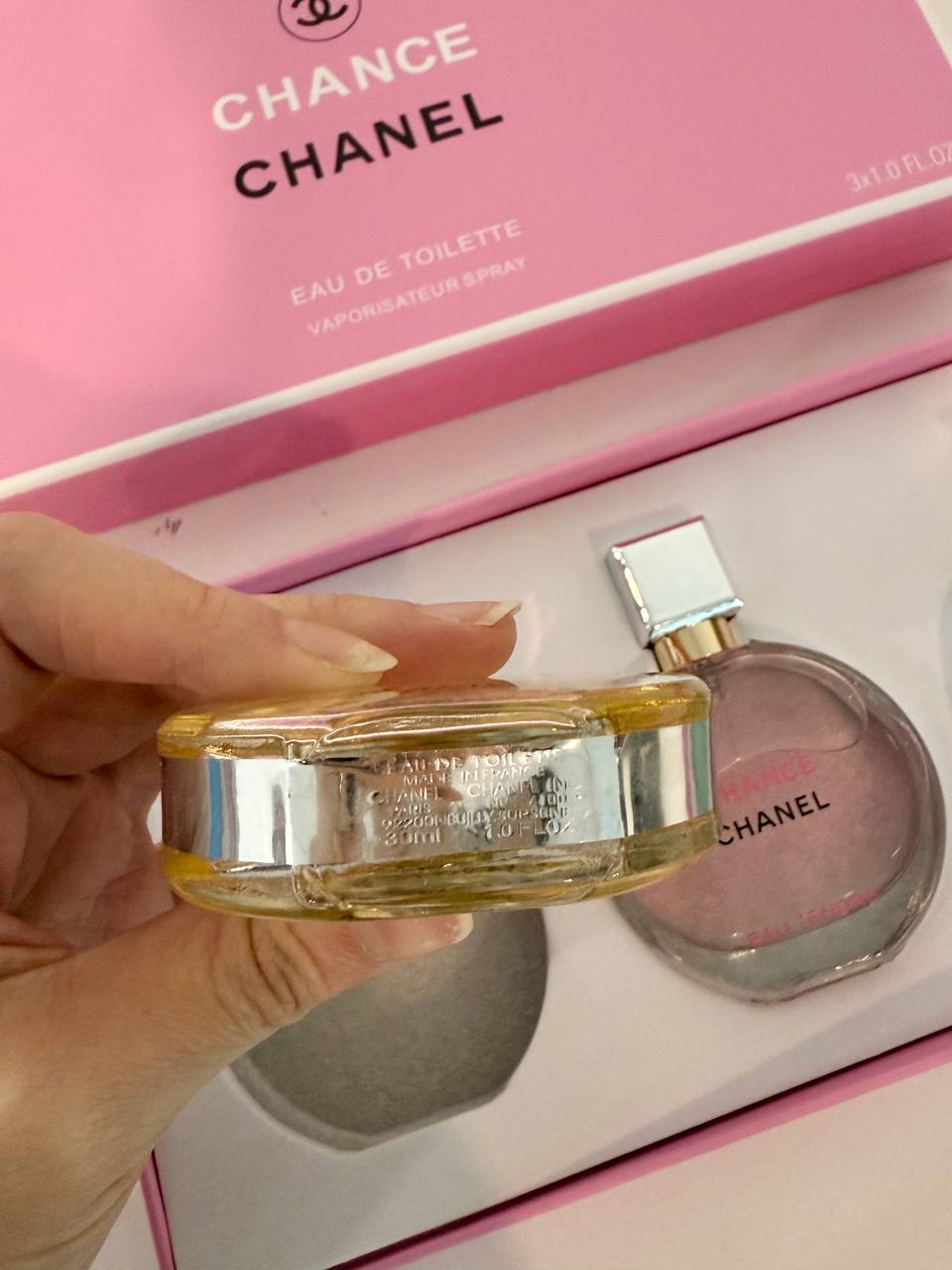 CHANEL CHANCE EDT PINK BOX SET 3IN1 (3X30ML)