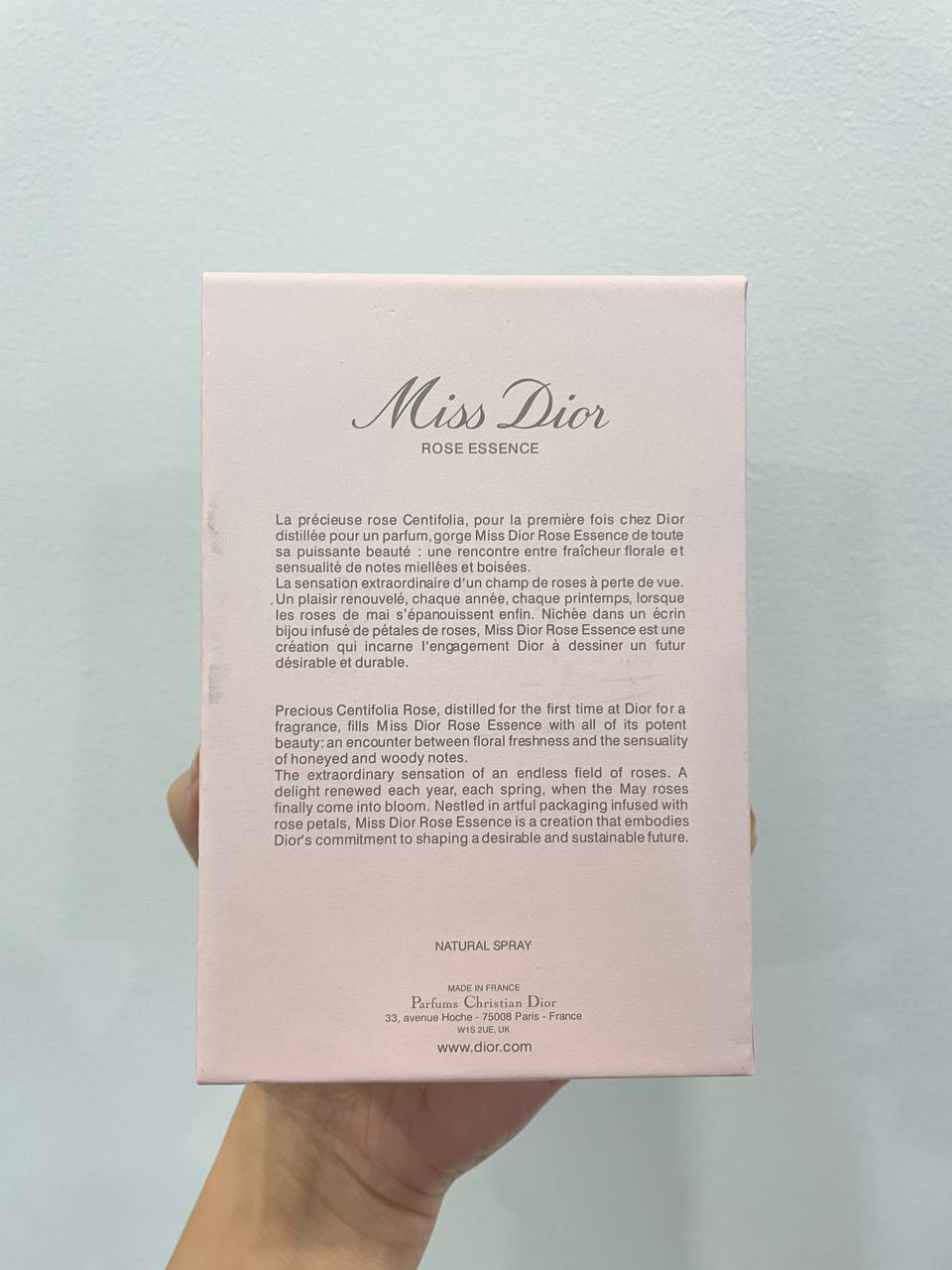 MISS DIOR ROSE ESSENCE EDT 100ML