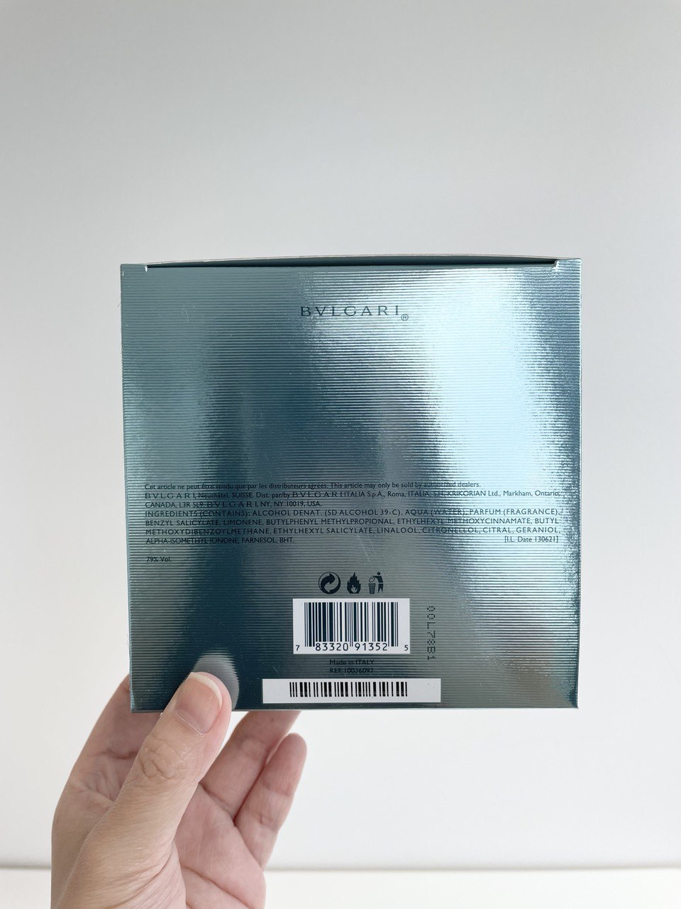 BVLGARI Aqva Pour Homme Marine For Men EDT 100ml
