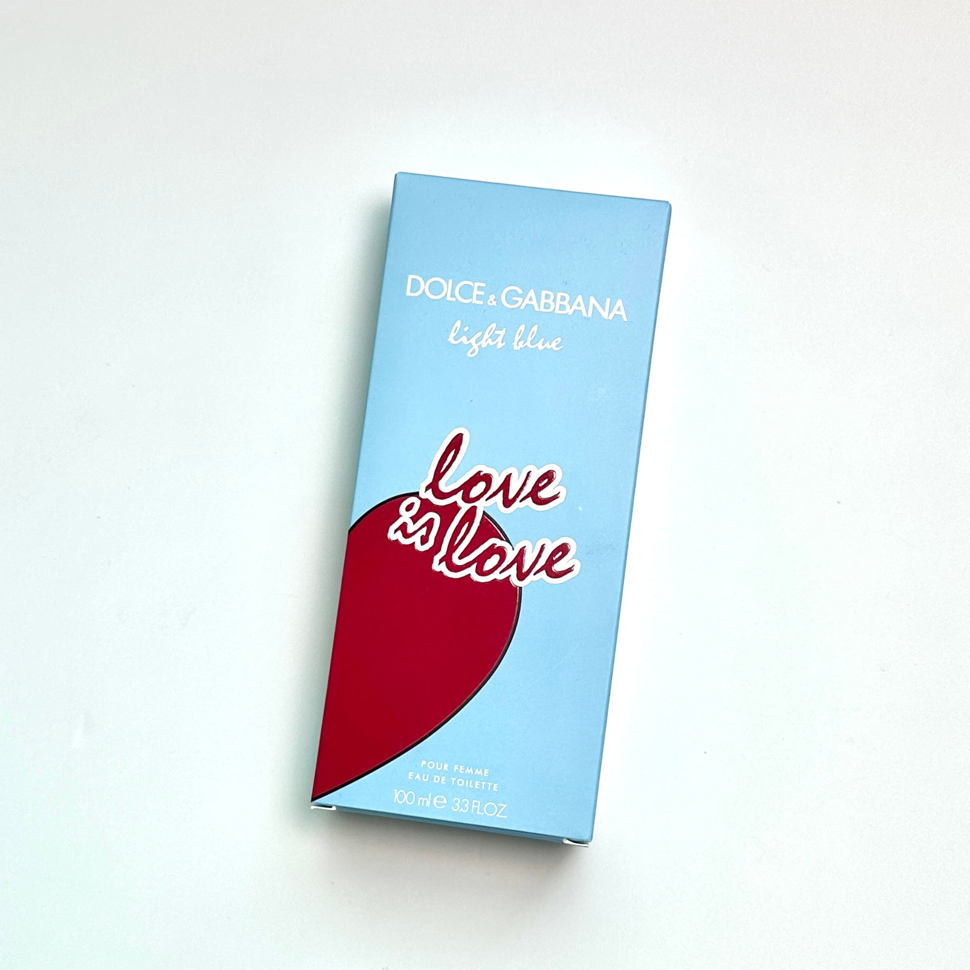 DOLCE & GABBANA LIGHT BLUE LOVE IS LOVE POUR FEMME EDT 100ML LIMITED EDITION
