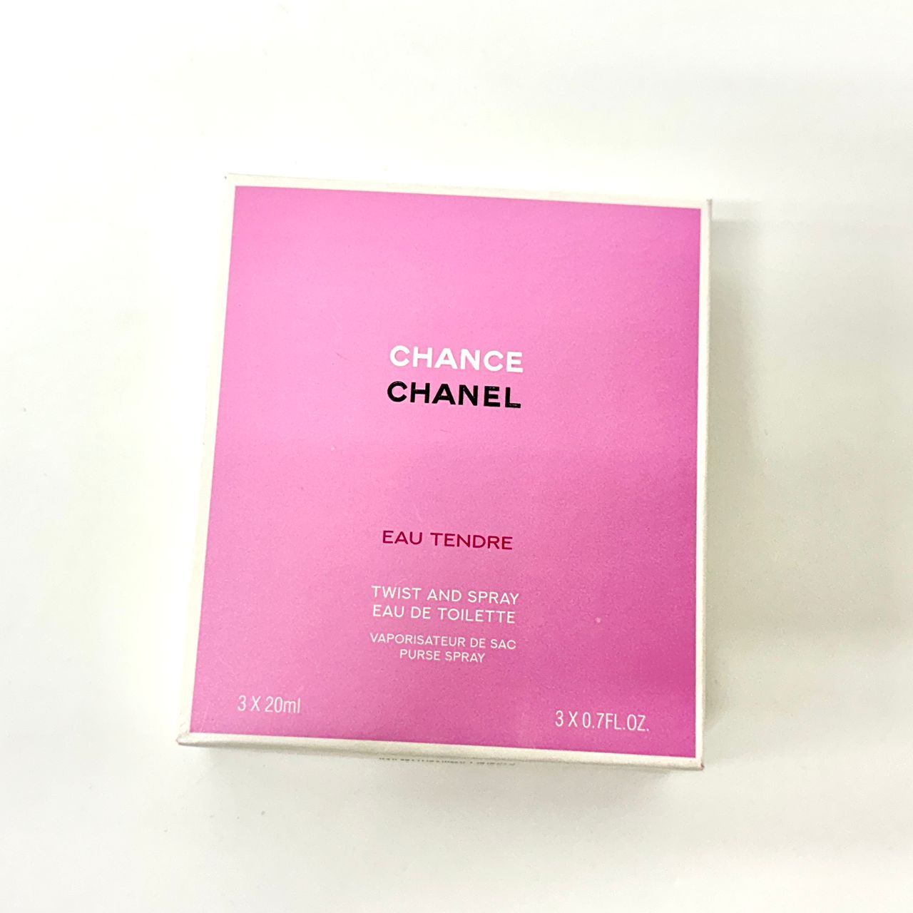 CHANEL CHANCE EAU FRAICHE EDT 3 IN 1 SET 3X20ML WITH PURSE SPRAY