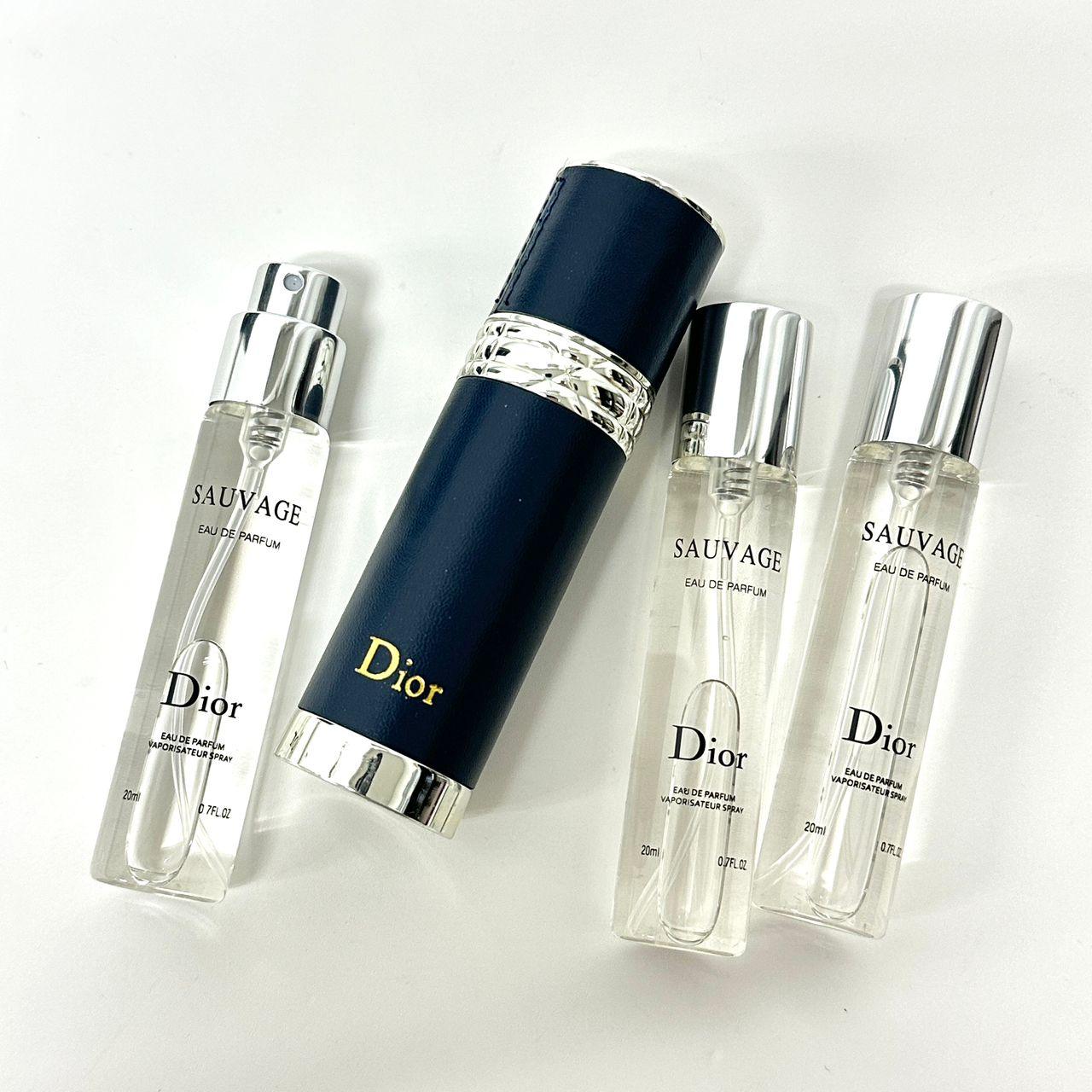 DIOR SAUVAGE EDP 3 IN 1 SET 3X20ML WITH PURSE SPRAY