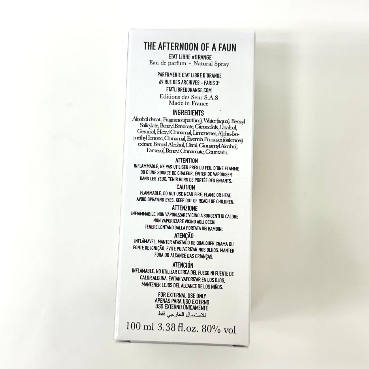 ETAT LIBRE D’ORANGE THE AFTERNOON OF A FAUN EDP 100ML