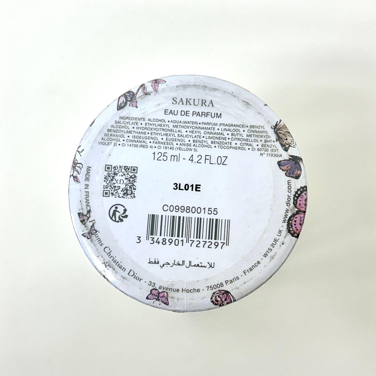 CHRISTIAN DIOR SAKURA LIMITED EDITION CASE WITH FLORAL PATTERN EDP 125ML